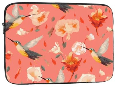 WHJSHOP Novelty Hummingbird Picture Laptop Case - Shockproof Portable Laptop Sleeve Bag for Men and Women Business Travel, School, and Office Daily Use