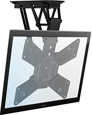 WENWENLEE TV-Ständer, TV-Wandhalterung, TV-Halterung, motorisierter TV-Aufhänger mit Fernbedienung und Schaltersteuerungsdesign, passend für die meisten 32-55-Zoll-LCD-Flachbildfernseher, mi