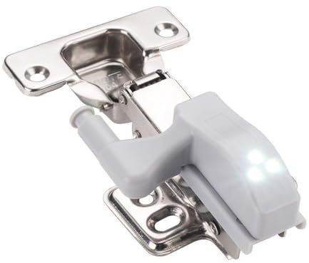 SHMKBDPF Lámpara de bisagra LED, iluminación for gabinete, lámpara for estantería, vinoteca, Armario, Armario de Pared, Zapatero, lámpara de inducción con cableado sin batería(Warm light-10pcs)