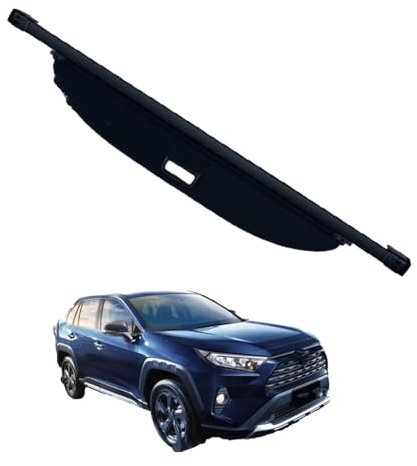 PAPEP Auto Einziehbarer Laderaumabdeckung Kofferraum für Toyota Verso 2009-2018, Einziehbare Kofferraum Schutz Abdeckung Cargo Cover Ausziehbar,Canvas Material