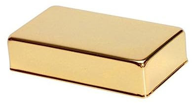 Garneck Kupferlegierte Humbucker Tonabnehmerabdeckung Für E-gitarre Langlebige Pickup Abdeckung 71x39x19mm Versiegelte E-gitarren Humbucker Abdeckung Goldfarben