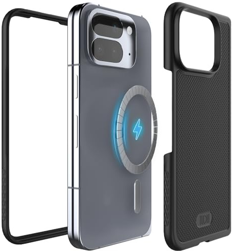 TUDIA MergeGrip [Pixelsnap & MagSafe Compatible] for Google Pixel 10 Pro Fold Case (2025) Shockproof Tough PC Anti-Slip Lightweight Protective Cover (Matte Black)