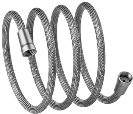 Shower Head Hose Replacement Removable | Hand Shower Hose - Braid Nozzle for Bath Kitchen Outdoor Bathtub Dorm Rv Bathroom