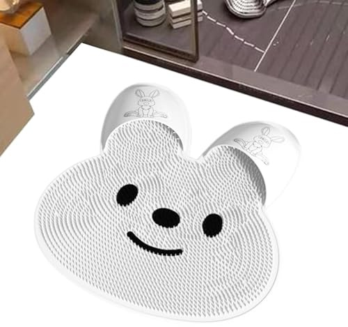 Foot Scrubber – Silikon, 45 x 45 x 2,5 cm, Heizmatte, Anti-Slip, Dusch- und Rückenreinigungsmatte, Bade- und Pedikürewerkzeug für Zuhause, Spa, Dusche, Bad, Entspannung