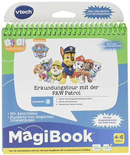 VTech 80-480204 Lernstufe 2 - Erkundungstour mit Der Paw Patrol Magibook; Lernbuch; Lernbücher