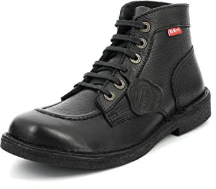 Kickers Kickstoner - Stivali Classici Uomo, Nero (Noir Sem Noir Perm 82), 46 EU
