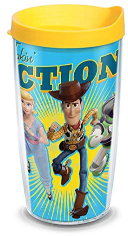 Tervis Disney/Pixar - Toy Story 4 Take Action Insulated Tumbler with Wrap and Lid, 16 oz, Clear