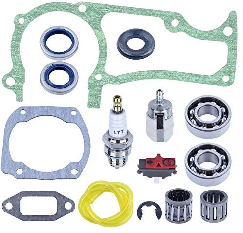 Hippotech Joint de joint de roulement de vilebrequin avec bougies d'allumage pour scies à chaîne Husqvarna 362 365 371 372 372XP