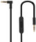 Yizhet Cable de Audio Compatible con Beats Solo 3 Solo HD Studio Beats by Dr. Dre Pro Mixr Detox Jack 3,5mm Cable Aux Auriculares Repuesto con Micrófono y Control de Volumen (1,4M)