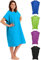 Fit-Flip Strandponcho für Surfer - Poncho Handtuch schnelltrocknend aus Mikrofaser - Umkleidehilfe Strand - Surfponchos Ultraleicht - Badeponcho für Erwachsene (Größe M, Cyanblau)