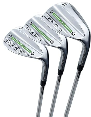 POSSOT Juegos de cuña de golf de mano derecha Clubes de golf de fundición 431 de acero inoxidable de cuña de arena de cuña LOB de 52 grados y 56 grados y 60 grados cuña de golf para dama