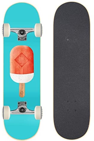 RollerCoaster Skateboards Drop-Through The ONE Edition: Feathers, Palms, Icecream, Surfer (Icecream)