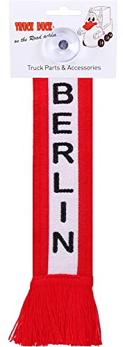 TRUCK DUCK® LKW Auto Minischal Berlin Deutschland Trucker Mini Schal Wimpel Flagge Fahne Banner Saugnapf Spiegel Deko