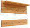 Holz-Projekt-Summer Wandgarderobe 2-teilig Kernbuche mit Ablage und Kleiderhaken Wandpaneel Garderobe Hakenleiste Paneel Dielenmöbel Flurgarderobe (60cm breit)