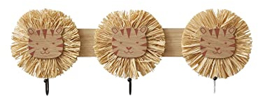 VERTBAUDET Kleiderhaken Löwen aus Raphia Holz/Raphia TU