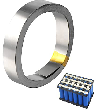 Nickelband Nickel Streifen 0,15 x 15 mm Reines Nickel Platte für 18650 Batterie Schweißen für Punktschweißgerät (10m)