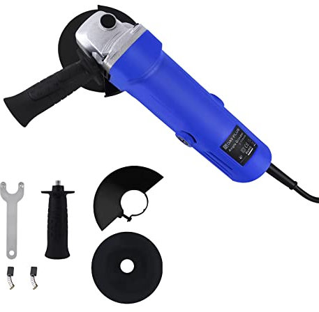 Small Angle Grinder 900W, 115mm Grinding Wheel, 12000RPM Cutting, M14 Grinding Spindle with Spanner and Protective Cover, for Grinding and Polishing