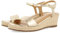 GIOSEPPO Femme Yalaha Sandale Cage Espadrille, Platine, 38 EU