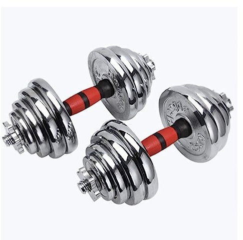 Kurzhanteln Hanteln Galvanisierte Hantel-Haushaltsgeräte-Set, Hantel, Verstellbar, Demontage, Ein Paar Hanteln, Fitnessgeräte Hantel Workout (Color : A, Size : 30kg(15kg*2))