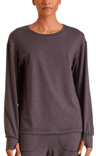 CALIDA DEEPSLEEPWEAR Warming Langarmshirt Damen Soft Taupe 48-50