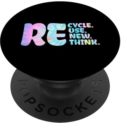 Recycle Reuse Renew Rethink Earth Day Umweltaktivismus PopSockets mit austauschbarem PopGrip