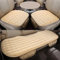 Auto Sitzkissen für Be-nz V-Class Vito Viano X-Class, 3-Teiliges Set Universal Plüsch Auto Sitzauflagen für Vorderseite Rückseite Winter Warme Autositzschoner,E/Beige