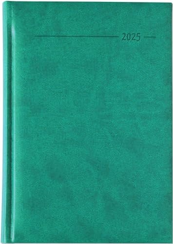 Zettler - Buchkalender Tucson 2025 türkis, 15x21cm, Taschenkalender im Tucson Einband mit 352 Seiten, 7 Tage auf 6 Seiten, Adressteil, Monats- und Jahresübersicht und internationales Kalendarium