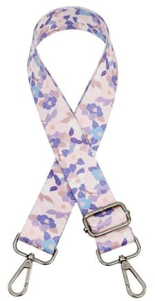 Schultergurt Breit 3.8cm,Längenverstellbarer 75-130cm Taschen Schultergurt,Wechselbarer Taschengurte Tragegurt Schulterriemen mit Karabiner für Schultertaschen Handtaschen,Pistolenschnalle Lila