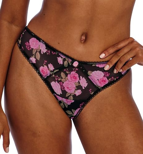 Freya Women's Rose Blossom Brief, Black Rose, L