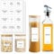 Pantry Labels for Spice Jars, 369 PCs Waterproof Removable Self-adhesive White Storage Food Stickers for Home Kitchen Organisation Rack Containers, Bottles, Boxes Preprinted UK Ingredients