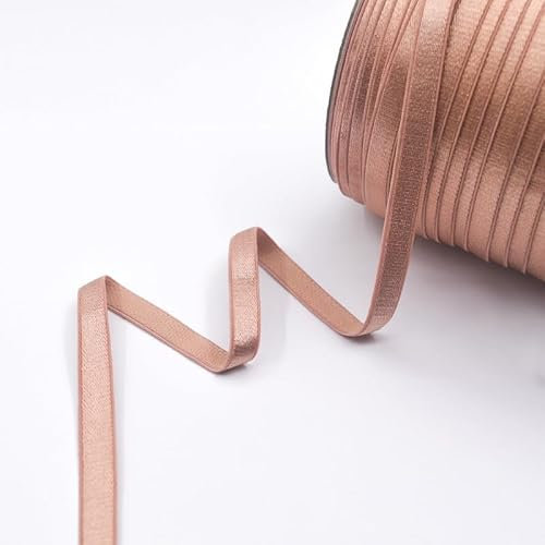 Nine Looms elastische Bänder zum Nähen, für Taillenbänder, Hosen, Kleidung und Handwerk, DIY, hohe Elastizität, Strickspule, Nähhosen, Bund, Röcke, Handwerk, DIY (2 Jahre, Pekannussbraun)