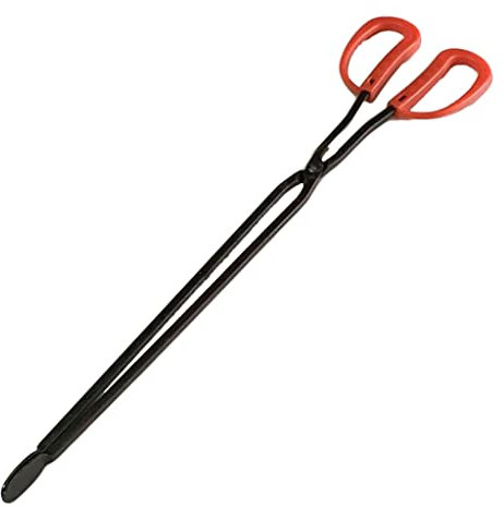 QTANZIQI Pinzas para Chimenea, Pinzas de Tijera Extra largas, Pinzas para Asar y Asar, Pinzas para leña, Herramienta para Horno, Parrilla, Herramienta para fogón de Acampada Silk Pillowcase