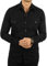 ETIKMEN Long Sleeve Oxford Shirts for Men | Cotton Slim Fit Men's Casual Shirts | Stylish Comfortable Denim Shirt with Pockets (UK, Alpha, M, Regular, Regular, Black)