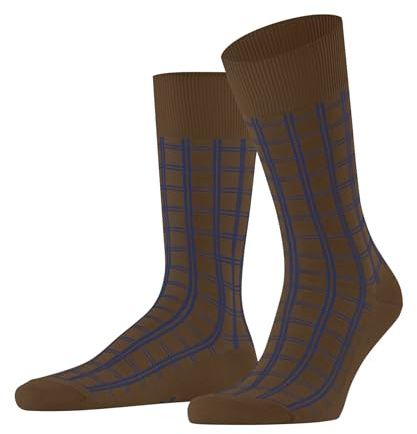 FALKE Herren Socken Modern Tailor M So Baumwolle gemustert 1 Paar, Braun Tawny 5124, 39-42