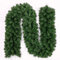 Ghirlanda natalizia in rattan artificiale, 2,7 m, da appendere alla porta d'ingresso, per caminetti, scale, decorazione natalizia (verde)