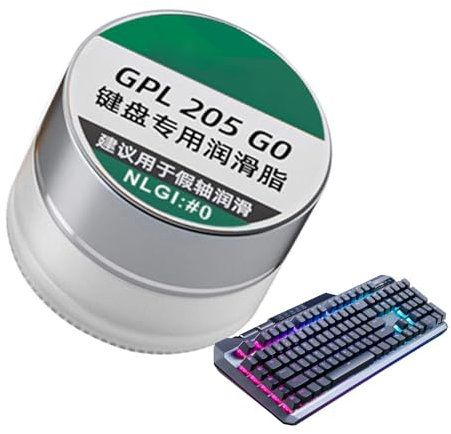 Mimoqk Schmiermittel für mechanische Tastatur, Gleitmittel für mechanische Tastatur | Stabilisierendes Fett für mechanische Tastaturen | Schalldämpfer für -Tastaturen, Fluoriertes Wartungsfett