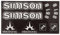 Dekorsatz electronic 8-teilig, Transparent Einfarbig, Rand Schwarz - für Simson S51B