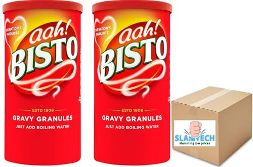 Bisto Gravy Granules Just Add Boiling Water, 2 x 450g Boxed Slamtech