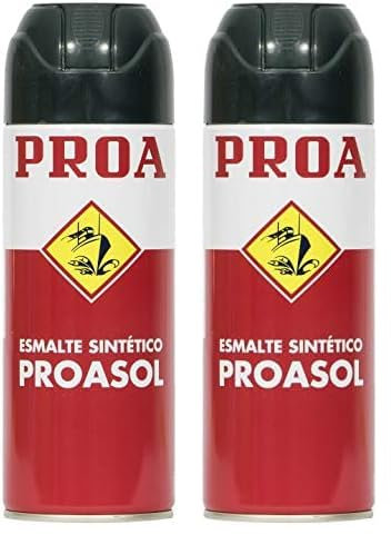 PROA ESMALTE SINTÉTICO EN SPRAY. Verde Inglés RAL 6009. 400 ML. Esmalte de secado rápido y gran dureza en spray. PROASOL (Paquete de 2)