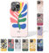 Tirita Personalised Phone Case for iPhone 11 Pro Max – Hard Case or Cover With Custom Name or Initials – Cute Personalised Gift for Women or Girls [04. Matisse Vibrant Leaf]
