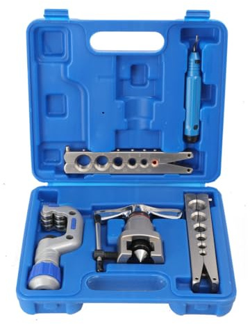 NICCOO Outil D'évasement Excentrique, Dudgeonnière Kit de Coupe-Tube, Outil D'Évasement De Tuyau Pour Climatisation, Tube en Cuivre, Laiton, Plastique, Aluminium