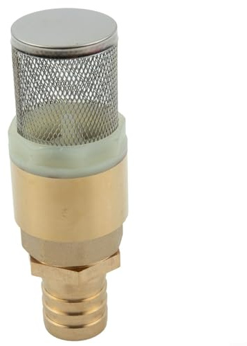 Gartenschlauch Messing Rückschlagventil mit Edelstahlsieb, 3/4 Zoll 19mm oder 1 Zoll 25mm Fußventil für landwirtschaftliche Bewässerung, Teiche und Wasserausrüstung im Freien (1 Zoll Ventile +