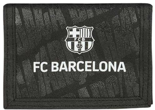 F. C. Barcelona - Brieftasche mit Kopfteil, Brieftasche, Geldbörse, bequem und vielseitig, Qualität und Widerstandsfähigkeit, 12,5 x 9,5 cm
