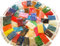 Perlin Lot de 34 000 perles de rocaille 2 mm 50 couleurs 11/0 perles de rocaille AM49