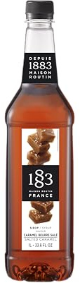1883 Salted Caramel Sirup | Qualität aus Frankreich | 1 Liter | PET-Flasche | Vegan