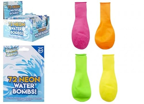 PMS 319052 Neon Bombs | Wasserballons | 72 Stück | Zubehör, Mehrfarbig