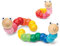 Trifycore Caterpillar Holzspielzeug Bunte Verdrillungsraupe Krabbeln Spielzeug für Babyausbildung Holzspielzeug Wurm Spielzeug für Kinder Finger Flexibles Lernen (zufällige Farbe)