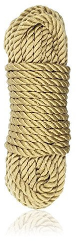 KuTi Kai Corda di canapa sintetica multifunzione, morbida, imitazione della canapa, 6 mm, morbida, 10 m
