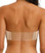 Womens Multiway Strapless Transparent Strap Clear Back Halter Bra with Lace Full Cup Thin Padded Underwired Bras Plus Size - Beige - 36E