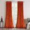 Roslynwood L63 Vorhänge aus Samt Gardinen, Rot / Orange, weich, luxuriös, wärmeisoliert, 2 Stück